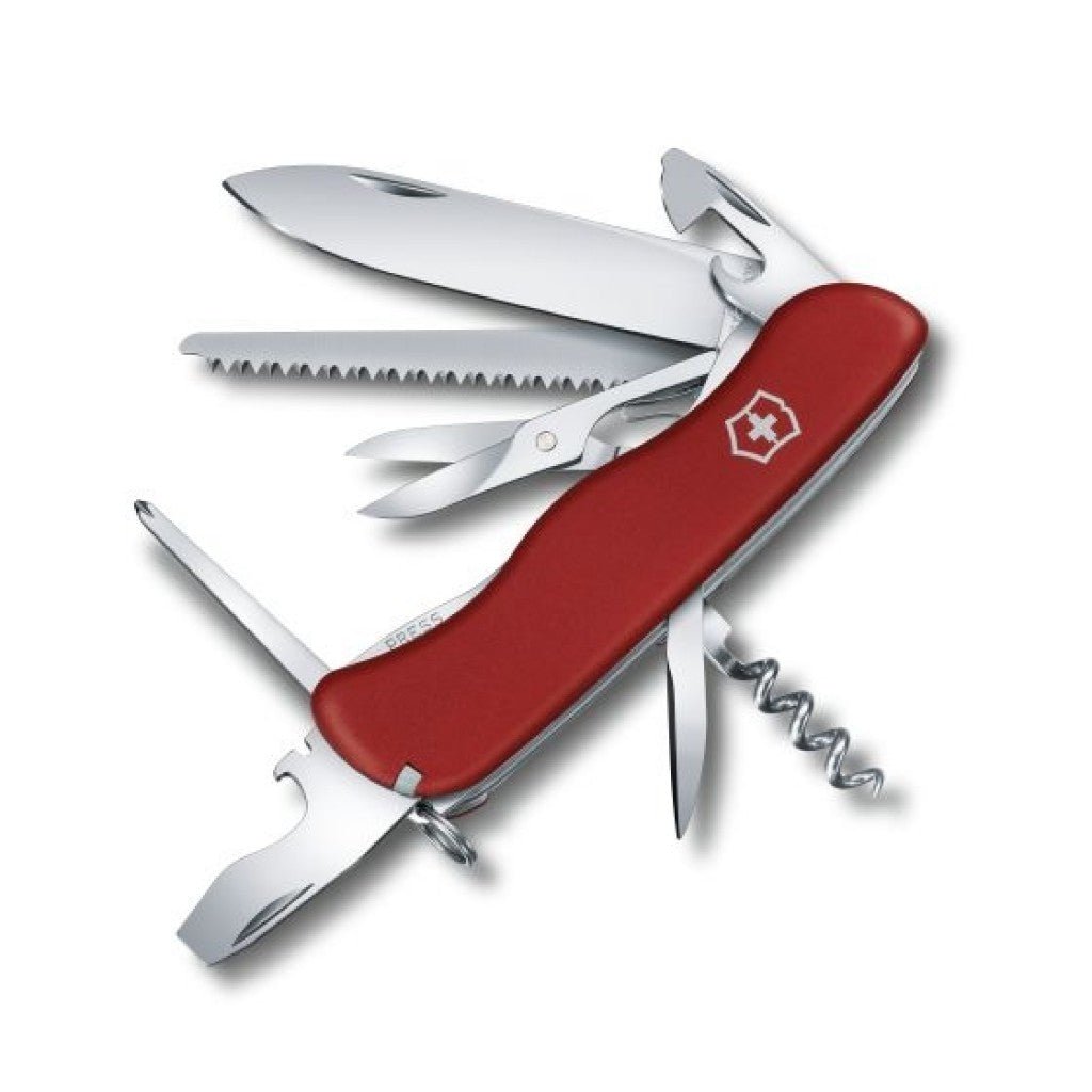 SWISS ARMY VICTORINOX 0.8513 OUTRIDER RED MULTI FUNCTION POCKET KNIFE. - S&R KNIVES INC