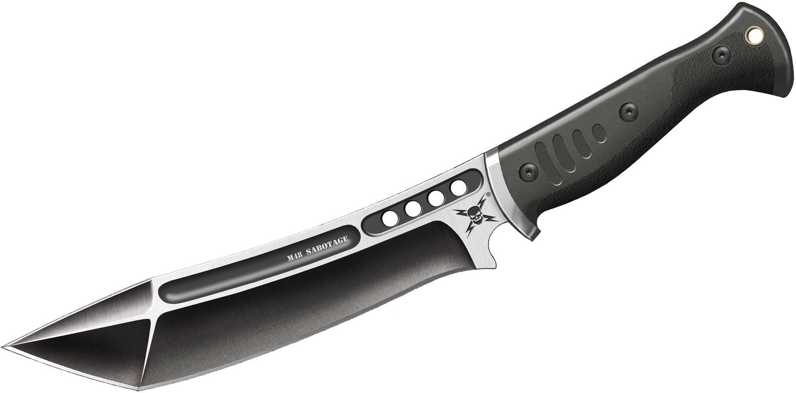 UNITED CUTLER UC3016 M48 SABOTAGE TANTO FIGHTER FIXED BLADE KNIFE WITH SHEATH - S&R KNIVES INC