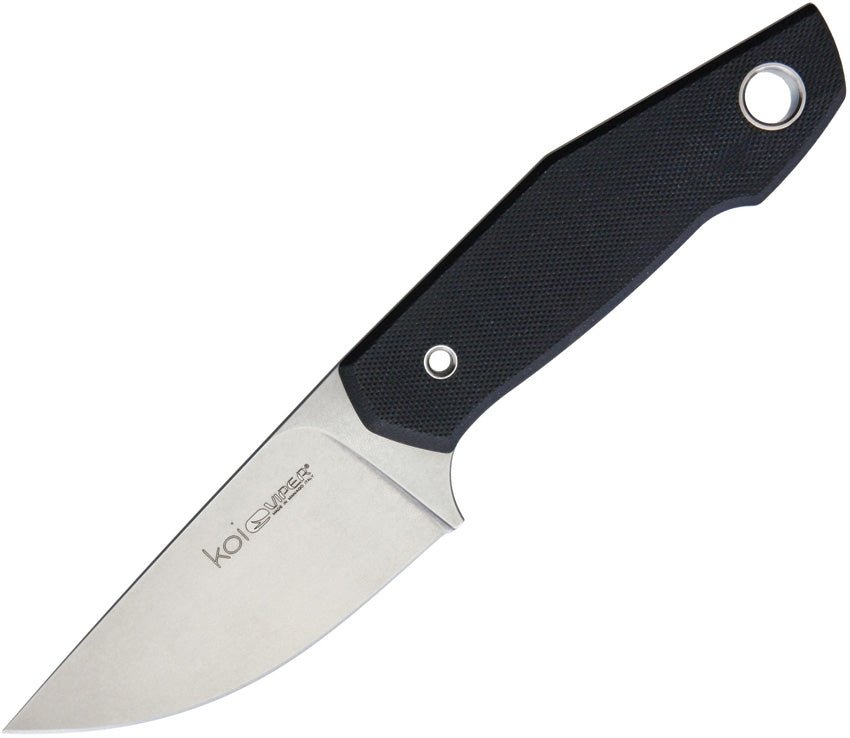 VIPER KNIVES VT4009GB KOI BLACK G10 HANDLE N690 BLADE FIXED BLADE KNIFE W/SHEATH - S&R KNIVES INC