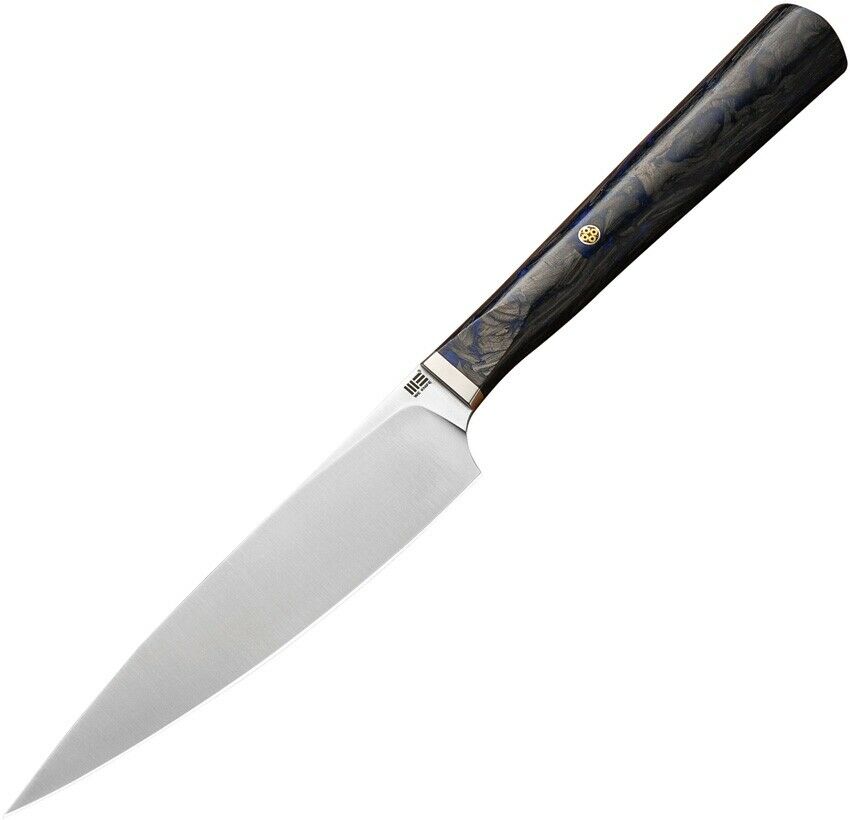 WE KNIVES WE2013A YAKULA UTILITY BLUE CPM 35VN CF HANDLE FIXED BLADE KNIFE. - S&R KNIVES INC