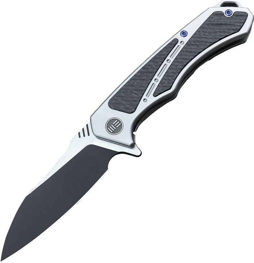 WE KNIVES WE801C MINITOR FRAMELOCK TI/CF INLAY M390 STEEL LIMITED FOLDING KNIFE - S&R KNIVES INC