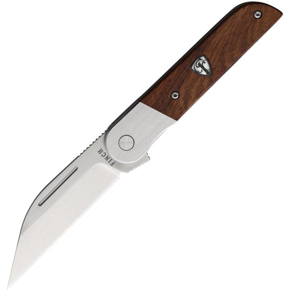 FINCH KNIVES FKCRP203 RECIPROCITY MKURUTI 154 CM MKURUTI WOOD HANDLE FOLDING KNIFE.