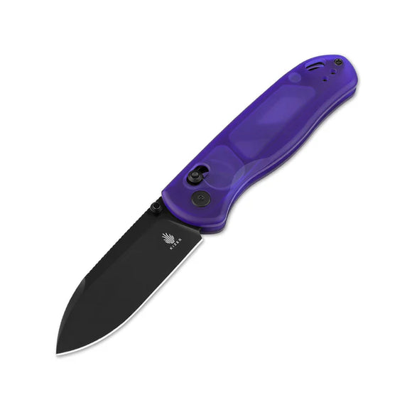 KIZER KIV3619A5 DROP BEAR NOTRO V STEEL MAGIC BLUE PC HANDLE CLUTCH LOCK FOLDING KNIFE.