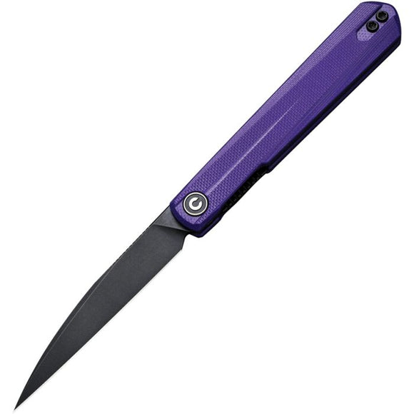 CIVIVI CIVC210192 CLAVI LINERLOCK PURPLE G10 HANDLE NITRO V STEEL WHARNCLIFFE FOLDING KNIFE.