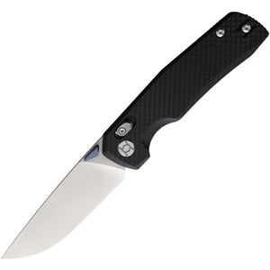 KUNWU KNIVES KUNX703F X-TAO XT LOCK CF HANDLE SATIN FINISH ELMAX STEEL FOLDING KNIFE.