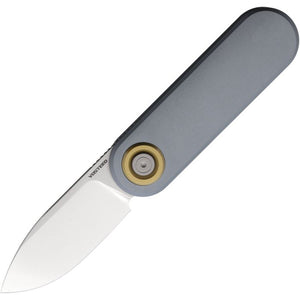 VOSTEED VOSA3703 CORGI-V VANCHOR SATIN 14C28N STEEL GRAY ALUMINIUM HANDLE FOLDING KNIFE.