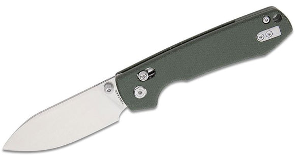 VOSTEED VOSRCCBVTMN RCCB32VTMN RACCOON CROSSBAR LOCK  14C28N GREEN MICARTA FOLDING KNIFE.