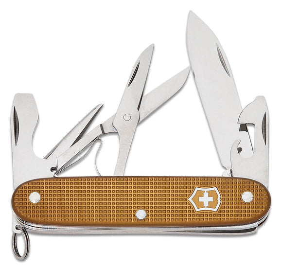 SWISS ARMY VICTORINOX 0.8231.L24 2024 LIMITED PIONEER X ALOX TERRA BROWN MULTI FUNCTION POCKET KNIFE