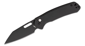 CJRB J1925ABST PYRITE PUSH LOCK BLACK STAINLESS HANDLE WHARNCLIFFE AR-RPM9 STEEL FOLDING KNIFE.