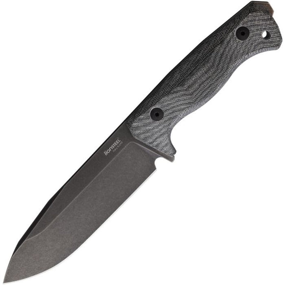 LION STEEL LSTT6BCVB T6 CPM 3V STEEL BLACK MICARTA HANDLE FIXED BLADE KNIFE W/SHEATH