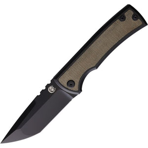 CHAVES ULTRAMAR 229 KICKSTOP CHAV006 M390 STEEL LEE WILLIAMS GREEN MICARTA HANDLE FOLDING KNIFE.