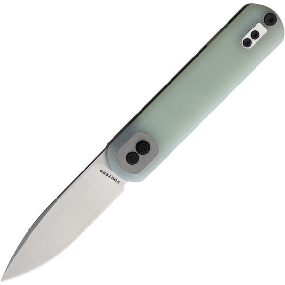 VOSTEED VOSCGS02 CGS02 CORGI 14C28N STEEL JADE G10 HANDLE TREK LOCK FOLDING KNIFE.