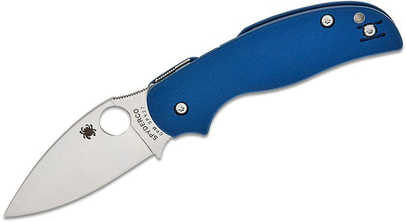 SPYDERCO C123GPCBL SAGE 5 COBALT BLUE G10 HANDLE CPM-SPY27 STEEL FOLDING KNIFE.