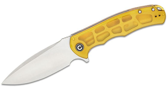 CIVIVI CIVC803L PRAXIS ULTEM HANDLE 9CR18MOV STEEL LINER LOCK FOLDING KNIFE.