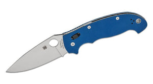 SPYDERCO C95GPCBL2 MANIX 2 XL COBALT BLUE G10 HANDLE CPM SPY27 STEEL FOLDING KNIFE.