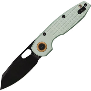 VOSTEED A1907 VOSA1907 ANKYLO VANCHOR LOCK GREEN ALUMINIUM 154CM STEEL FOLDING KNIFE.