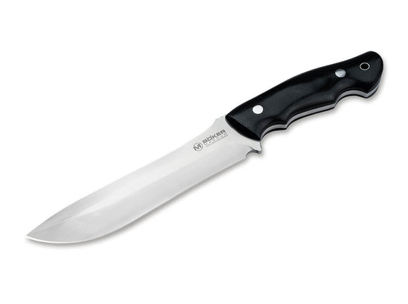 BOKER MAGNUM 02MAG2023 LUCAS BURNLEY RICASSO 2023 LIMITED D2 FIXED BLADE KNIFE W/SHEATH.