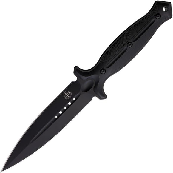 BEGG KNIVES BG026 FILOSE DAGGER 1095HC STEEL BLACK NYLON HANDLE FIXED BL;ADE KNIFE W/SHEATH.