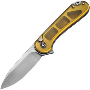 CIVIVI CIVC18062P7 ELEMENTUM PUSH LOCK NITRO V STEEL ULTEM HANDLE FOLDING KNIFE.