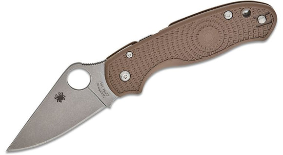 SPYDERCO C223PBN15V PARA 3 LIGHTWEIGHT CPM-15V BROWN FRN COMPRESSION FOLDING KNIFE. SPRINT RUN