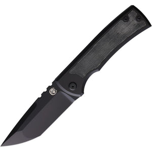 CHAVES ULTRAMAR CHAV007 REDENCION KICKSTOP M390 STEEL BLACK MICARTA HANDLE FOLDING KNIFE.