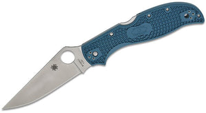 SPYDERCO C258FPK390 STRETCH 2 XL BLUE FRN HANDLE K390 STEEL LOCKBACK FOLDING KNIFE.