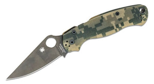 SPYDERCO C81GPCMOBK2 PARAMILITARY 2 G10 CAMO HANDLE S45V BLACK FOLDING KNIFE