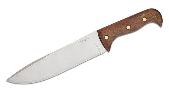 CONDOR CTK2359HC MOONSHINER 1075HC STEEL POLISHED HARD WOOD HANDLE FIXED BLADE KNIFE W/SHEATH.