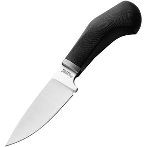 LION STEEL LSTWL1GBK WILLY M390 STEEL BLACK G10 HANDLE FIXED BLADE KNIFE W/SHEATH.
