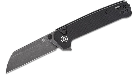 QSP QS130BLA2 PENGUIN PUSH LOCK 14C28N STEEL SHEEPSFOOT BLACK G10 BLACK FOLDING KNIFE.