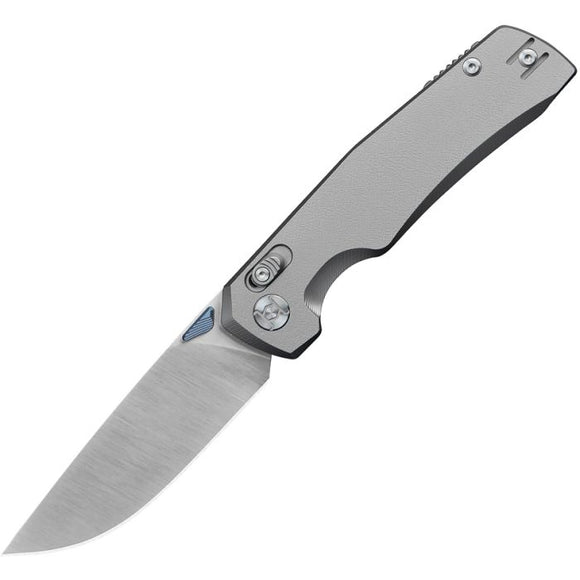 KUNWU KNIVES KUNX703T X-TAO GRAY TI HANDLE ELMAX STEEL XT LOCK FOLDING KNIFE.