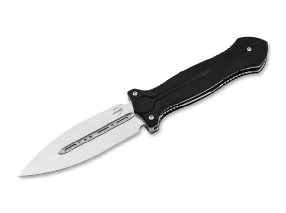 BOKER PLUS 01BO888 CHEUS VG10 STEEL G10 ALEXEY PONOMAREV DAGGER FOLDING KNIFE.