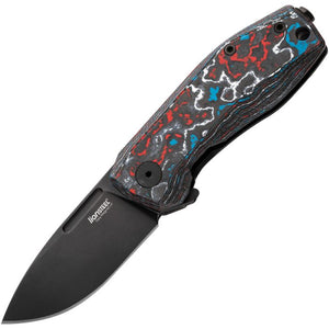 LION STEEL LSTNA01NB NANO FRAMELOCK NEBULA CPM-MAHNACUT CFTI HANDLE FOLDING KNIFE.