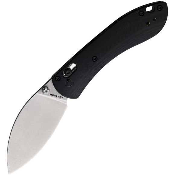 VOSTEED VOSMNNSVWGK MINI NIGHTSHADE CROSSBAR LOCK 14C28N BLACK G10 FOLDING KNIFE