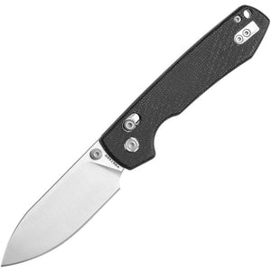 VOSTEED KNIVES VOSRCCBVTMK  RC3SVM4 RACCOON BLACK MICARTA 14C28N CROSSBAR LOCK FOLDING KNIFE.