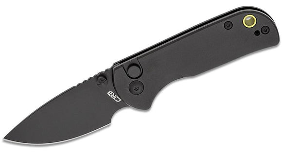 CJRB J1934BBK MICA PUSH LOCK AR-RPM9 STEEL BLACK ALUMINIUM HANDLE FOLDING KNIFE.