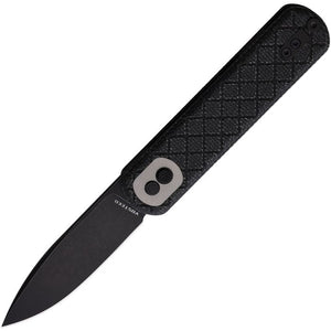 VOSTEED VOSCGS05 CGS05 CORGI TREK LOCK 14C28N BLACK MICARTA HANDLE FOLDING KNIFE.