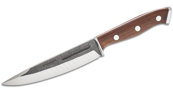 CONDOR CTK12259SS PATAGON WALTER MATTHEWS 420HC STEEL WALNUT HANDLE FACON FIXED BLADE KNIFE W/SHEATH.