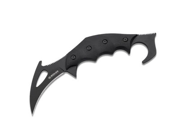 BOKER MAGNUM 02SC345 CARNIFEX 440A STEEL G10 HANDLE FIXED BLADE KNIFE.