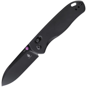 KIZER CUTLERY KIV3619C2 DROP BEAR AXIS LOCK 154CM STEEL BLACK ALUMINIUM HANDLE FOLDING KNIFE.