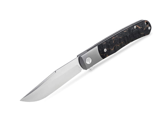 BOKER 112098 TRPPR TRAPPER CPM-MAGNACUT STEEL BIRCH HANDLE FOLDING KNIFE.