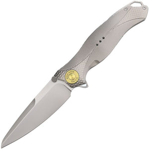 KARBON KARB118 BUCK HORN TI FRAMELOCK KEN ONION S35VN STEEL 2024 BLADE SHOW FOLDING KNIFE.