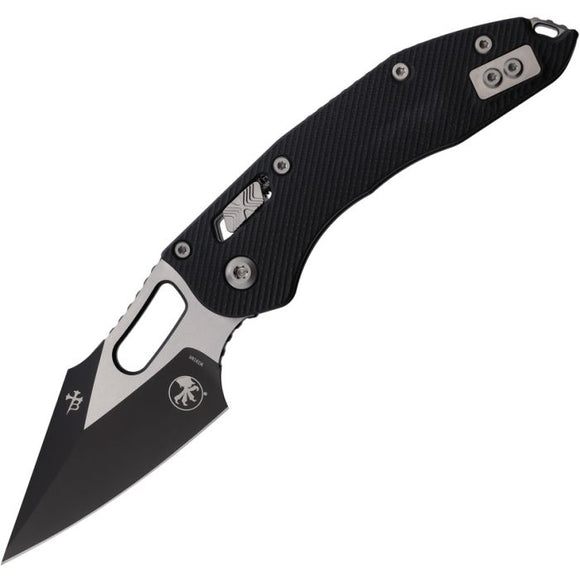 MICROTECH MCT16250 STITCH RAM LOCK M390MK STEEL BLACK G10 HANDLE FOLDING KNIFE.