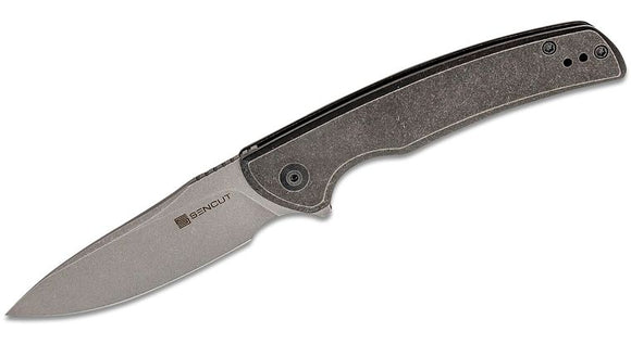 SENCUT SA10A TYNAN FRAMELOCK BLACK SW 10CR15COMOV STEEL STAINLESS HANDLE FOLDING KNIFE.