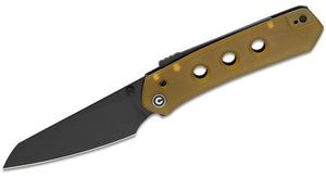 CIVIVI CIVC220366 VISION FG SNECX POLISHED ULTEM BLACK REVERSE  TANTO NITRO V STEEL SUPERLOCK FOLDING KNIFE.