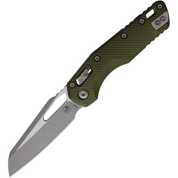 MICROTECH MCT21010APFLODMSI RAM LOCK M390MK STEEL OD FLUTED HANDLE FOLDING KNIFE.