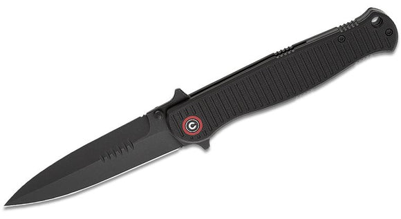 CIVIVI CIVC230252 RS71 ROBERT SANISCALCHI NITRO V STEEL BLACK G10 FOLDING KNIFE.