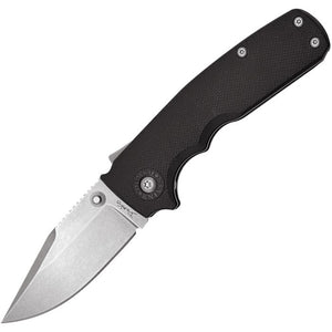 DEMKO DEMSC10ABKCP SHARK CUB AUS-10A STEEL SHARK LOCK BLACK GRN CLIP POINT FOLDING KNIFE.