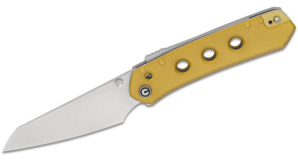 CIVIVI CIVC220365 VISION FG SNECX POLISHED ULTEM REVERSE TANTO NITRO V STEEL SUPERLOCK FOLDING KNIFE.