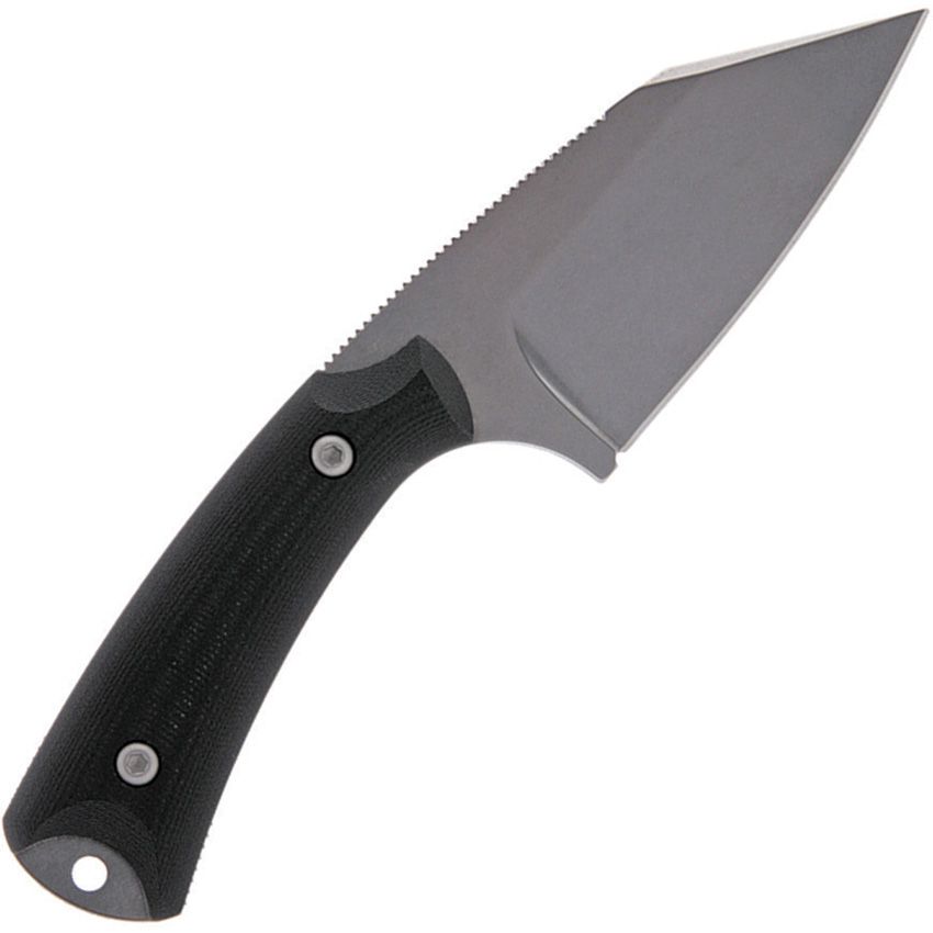 BASTINELLI AKN002 AKERON N690 STEEL BLACK G10 HANDLE FIXED BLADE KNIFE W/SHEATH.
